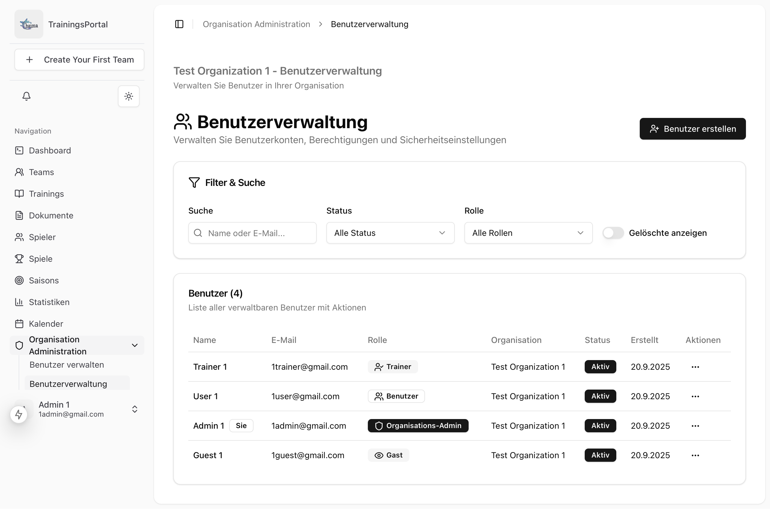 Benutzerverwaltung